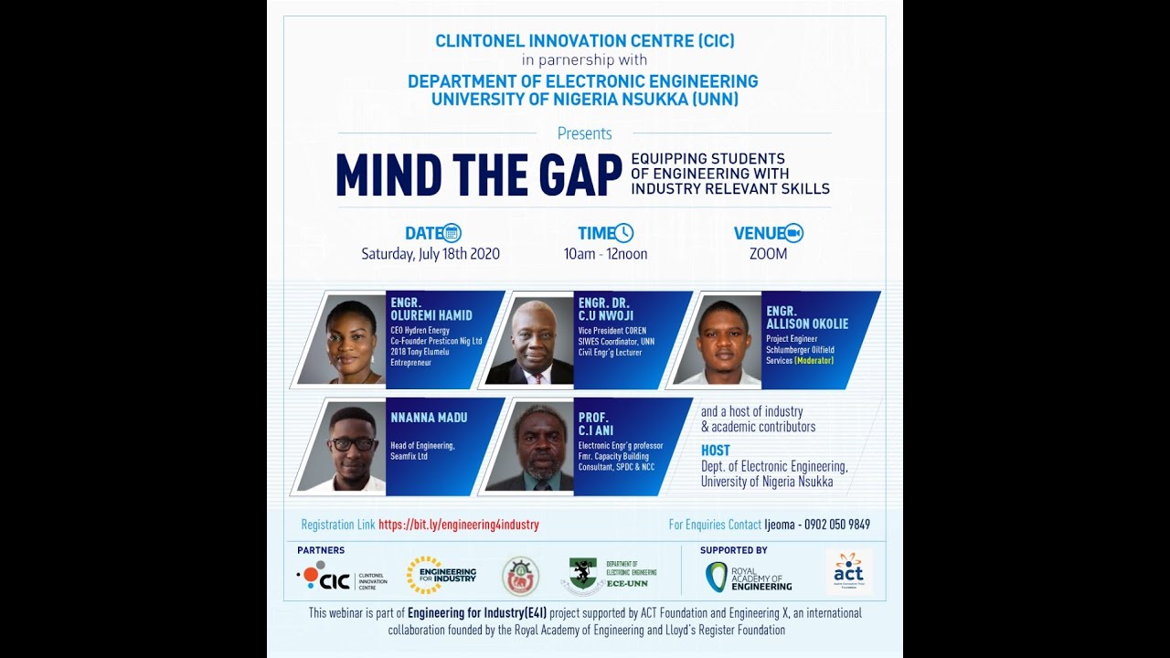E4I UNN Webinar: MIND the Gap