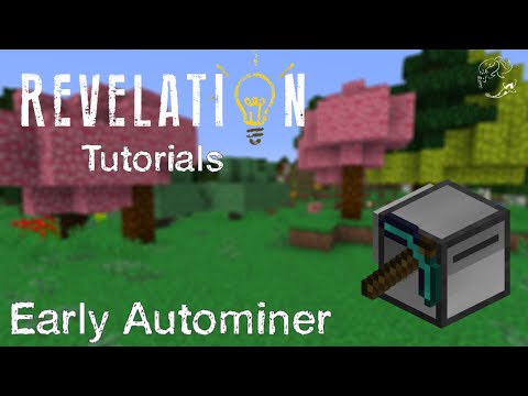 Early Game Autominer in FTB Revelation