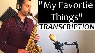 My Favorite Things - John Coltrane TRANSCRIPTION (part 1)