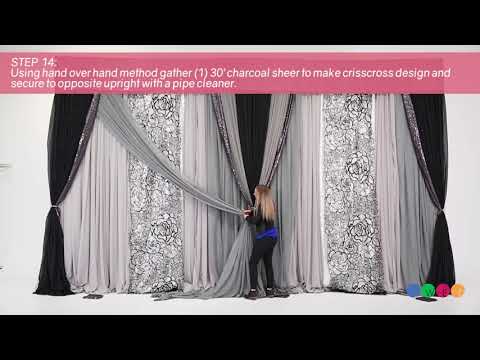 Modern Black & White Backdrop Trailer