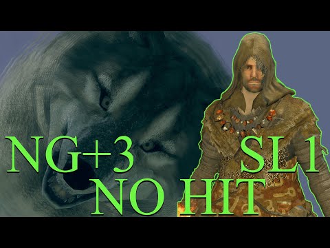 Great Grey Wolf Sif | SL1 NG+3 | No Hit (Dark Souls Remastered)