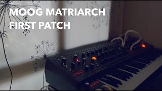 Video thumbnail for Moog Matriarch Dark - First Patch by Music4screens