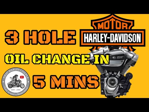 Harley Davidson Milwaukee 8 Complete 3 Hole Oil Change in 5 minutes