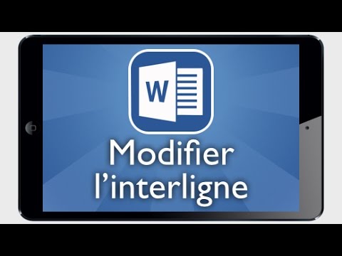 comment modifier interligne word