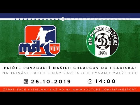MŠK Považská Bystrica - OFK Dynamo Malženice