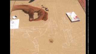 Express Yourself - First sidewalk chalk art (Lancaster Fest)