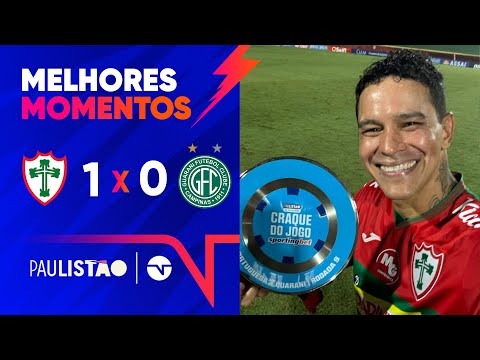 GIOVANNI AUGUSTO MARCA GOL DA VITÓRIA EM JOGO COM EXPULSÃO VIOLENTA | PORTUGUESA 1X0 GUARANI