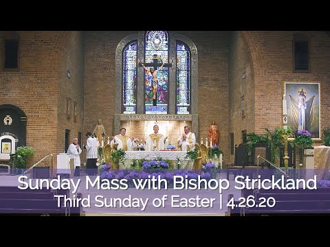 Click to Watch the Join Bishop Strickland in Sunday's Live Mass - 4.26.20 video