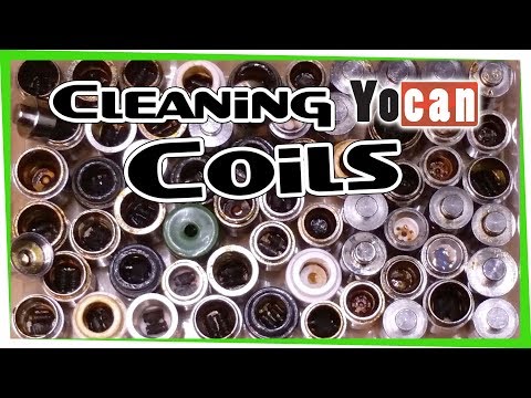 Part of a video titled Yocan • How-to Clean • Evolve • Quartz Dual Coils with 99% ISO
