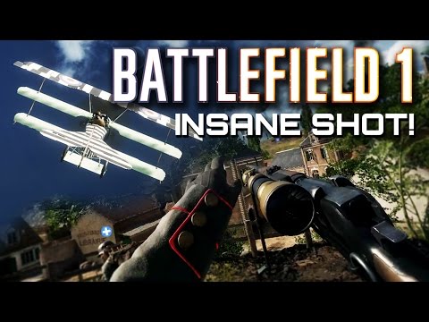 Battlefield 1: Insane Sniper Shot on Pilot! (Closed Alpha Gameplay)