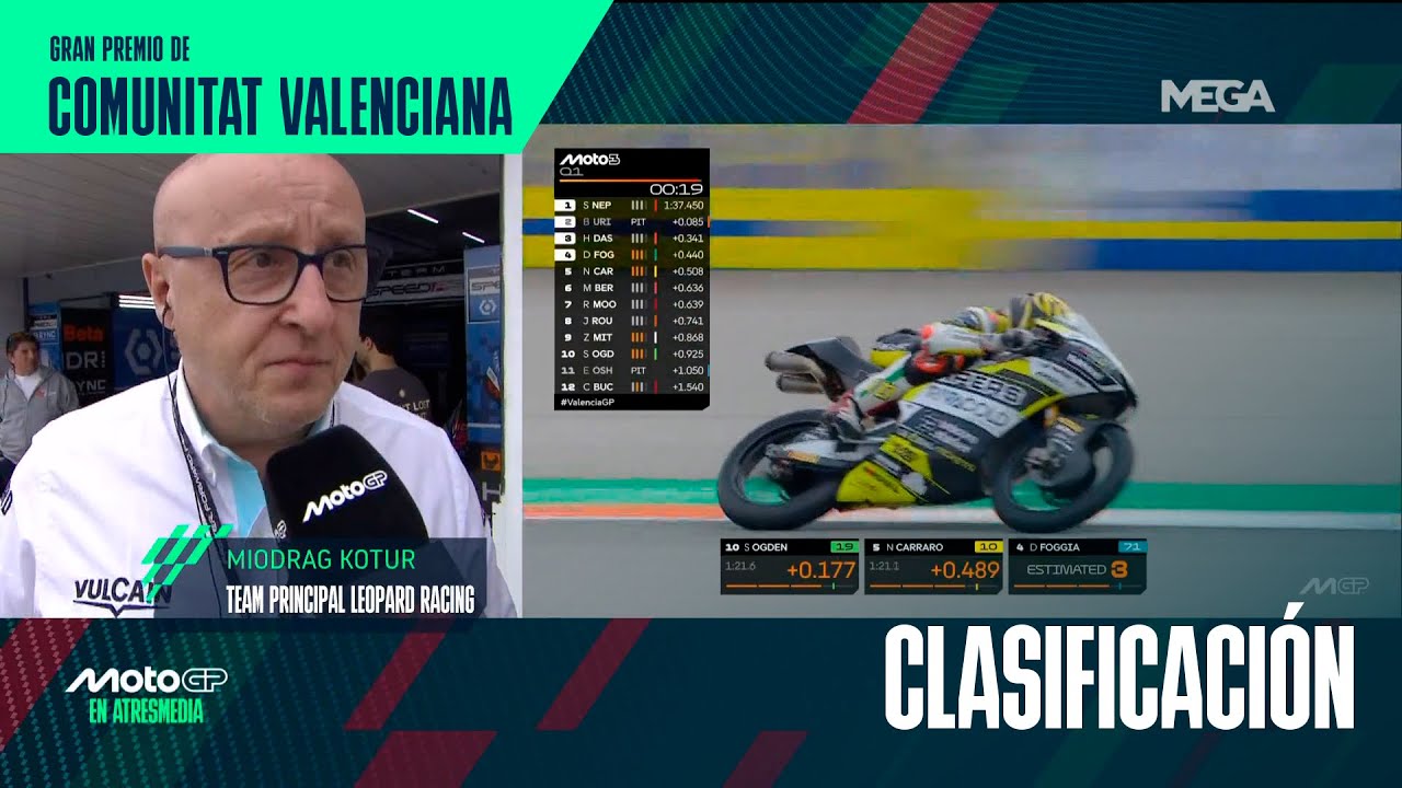 Miodrag Kotur confía en el desempeño de su moto | Gran Premio de la Comunitat Valenciana