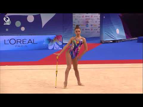 Dina AVERINA (RUS) -  2021 Rhythmic European silver medallist, clubs