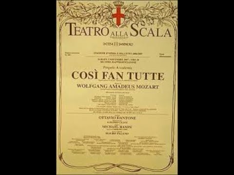 Mozart Opera Cosi Fan Tutte Act II