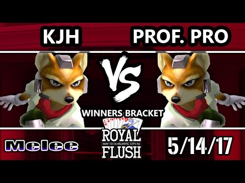 Royal Flush SSBM - KJH (fox) vs. Professor Pro (fox) - Smash Melee