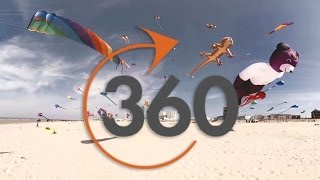 preview picture of video 'Vidéo 360° des Rencontres internationales Cerfs-Volants de Berck sur mer'