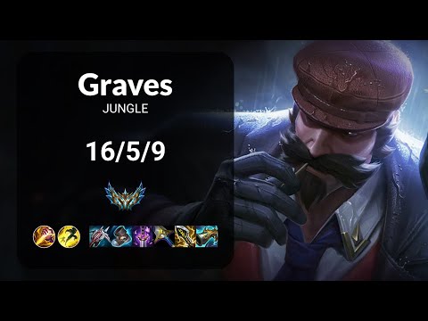 Graves vs Nidalee JUNGLE - KR CHALLENGER Patch 14.21