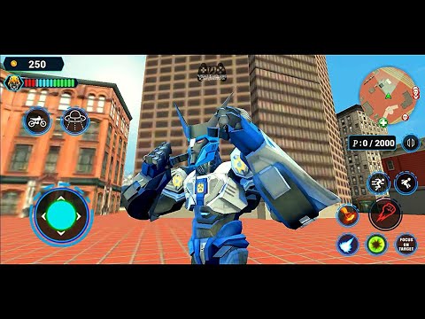 Grand Robot Police Bike Transform || US Police Bike Robot Transform || Robot Superhero Games eps2