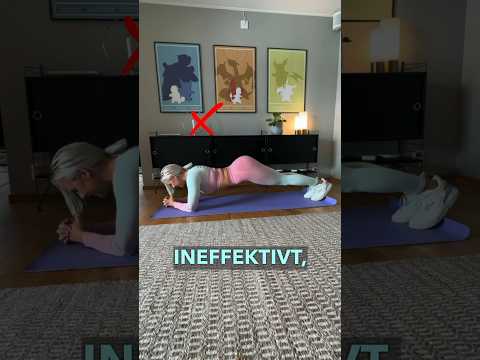 Rätt teknik för plankan 💪🏼