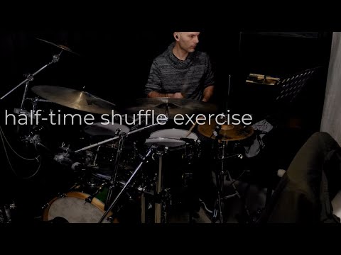 Half-time shuffle exercise | NO TALKING-STRAIGHT TO THE POINT | Drum lesson