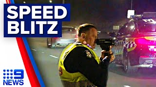 High tech lasers stop over 120 drivers speeding on Melbourne freeways | 9 News Australia