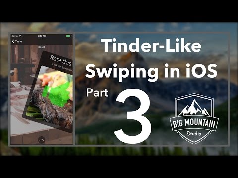 iOS Tinder-Like Swipe - Part 3 - Animating card off screen (Xcode 8, Swift 3)