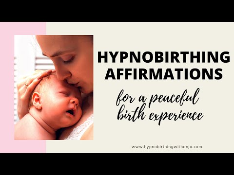 HYPNOBIRTHING AFFIRMATIONS MEDITATION FOR A PEACEFUL BIRTH- positive affirmations for labour & birth