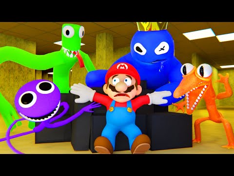 Mario's Epic Escape from Roblox Rainbow Friends!