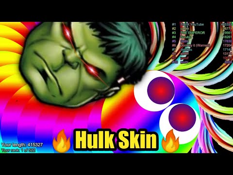 Slither.io A.I. Hulk Vs Monster Snake - Epic Skin Slitherio Vip Best Gameplay - Infinity Score