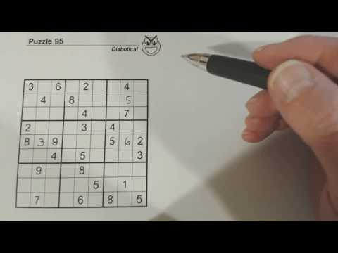 Sudoku Primer 102 - combinations of tricks to solve a diabolical puzzle