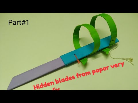 Assassin's creed Automatic paper hidden blade DIY Part#1 How to