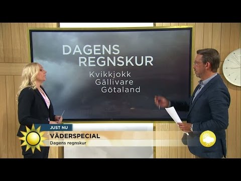 Väderspecial: Då drar ovädret in under helgen - Nyhetsmorgon (TV4)