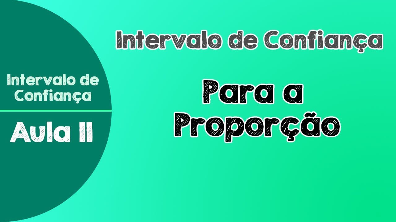 #11 - Intervalo de Confiança para a Proporção Populacional