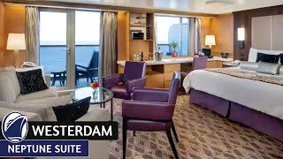 HAL Westerdam | Neptune Suite Walkthrough Tour & Review 4K | Holland America Cruise Line