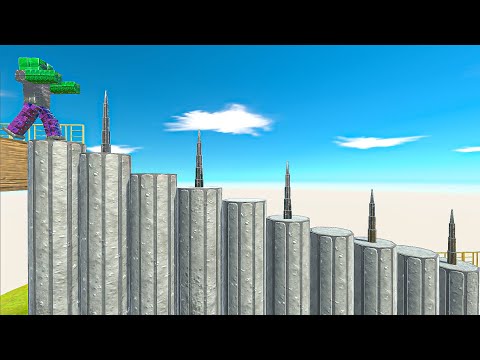 STAIR PIERCER ► WHO CAN PASS ? - Animal Revolt Battle Simulator