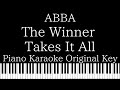 Piano Karaoke Instrumental The Winner Takes It All ABBA Original Key
