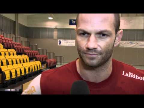 Beni Thurnheer and Heiko Grimm: Accident during handball interview