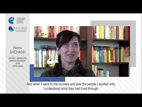 Video feedback of Nadiia  Shchadei, graduate of the Ukraine-Norway project