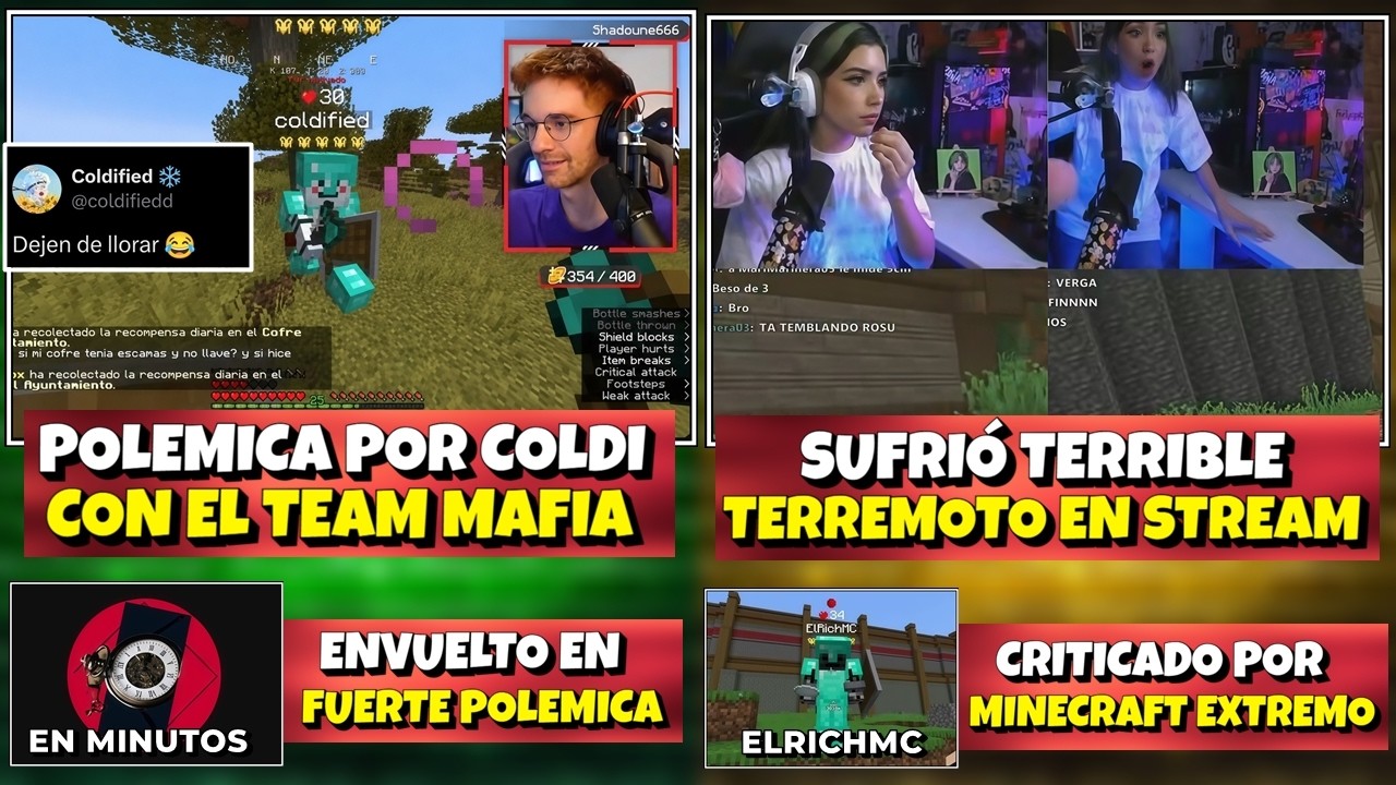 POLEMICA EN MINECRAFT EXTREMO CON EL TEAM MAFIA Y COLDI | STREAMER SUFRE TERREMOTO EN VENEZUELA