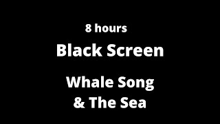 WHALE SONG &amp; THE SEA - 8 hours Black Screen video
