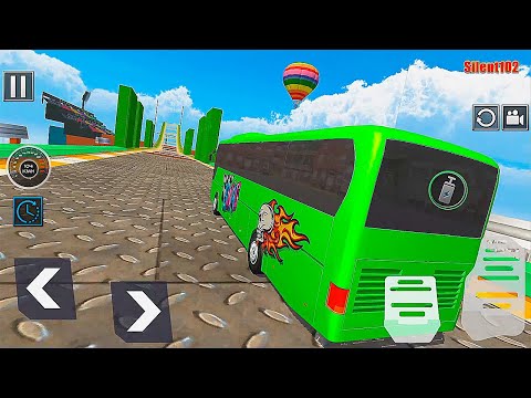 Bus Simulator Games - Mega Ramp Bus Stunts Impossible Tracks 3D - Android Gameplay