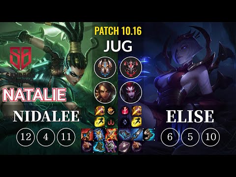SB Natalie Nidalee vs Elise Jungle - KR Patch 10.16