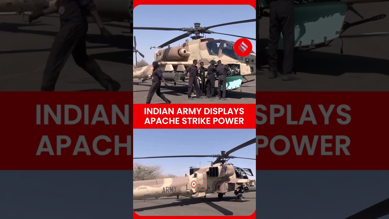 Apache Attack Helicopters Dominate Skies in Live Demo