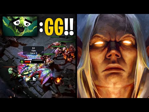 PERFECT GAME!! EPIC MASTER INVOKER vs VIPER MID | Dota 2 Invoker