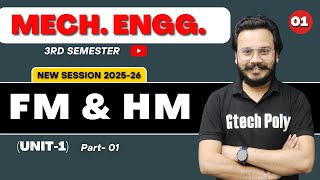 Fluid Mechanics & Hydraulic Machinery | Lecture - 01 | Mechanical Engineering 3rd Sem |BTEUP 2025-26