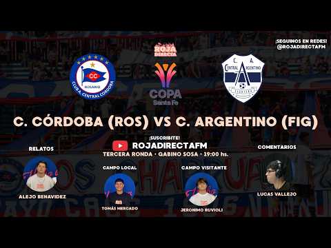 CENTRAL CORDOBA DE ROSARIO  VS C. ARGENTINO DE (FIG) COPA SANTA FE - 3DA RONDA - VUELTA- GABINO SOSA