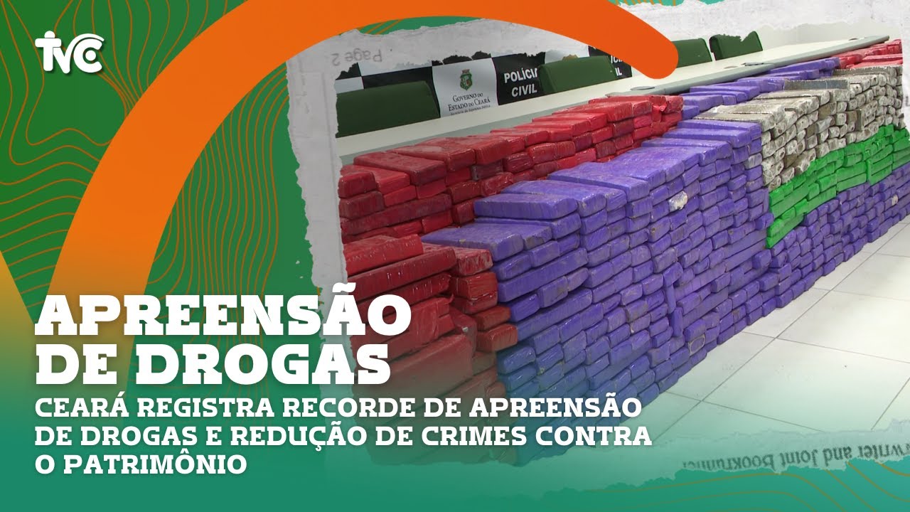 Ceará registra recorde de apreensão de drogas e redução de crimes contra o patrimônio