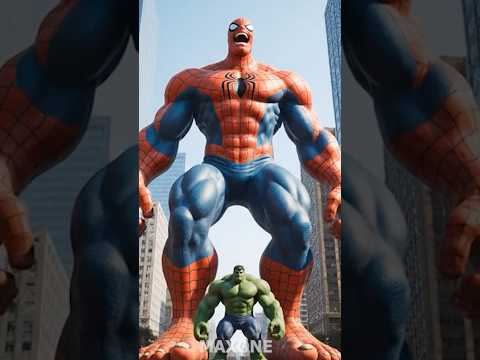 💀Spiderman vs Hulk😵 #spiderman #hulk #avengers