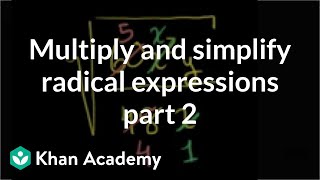 Multiply and Simplify a Radical Expression 2