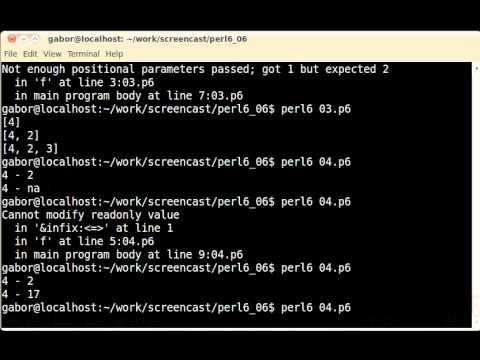 Perl 6 - part 6 - subroutines