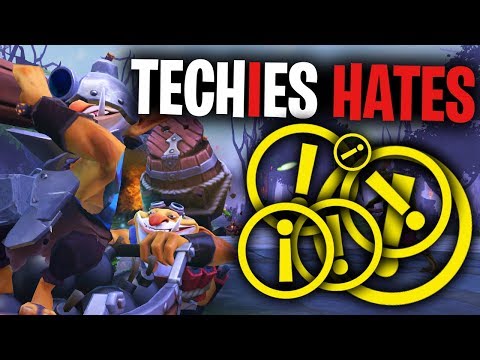 Techies Hates PING PING PING - DotA 2 Funny Moments